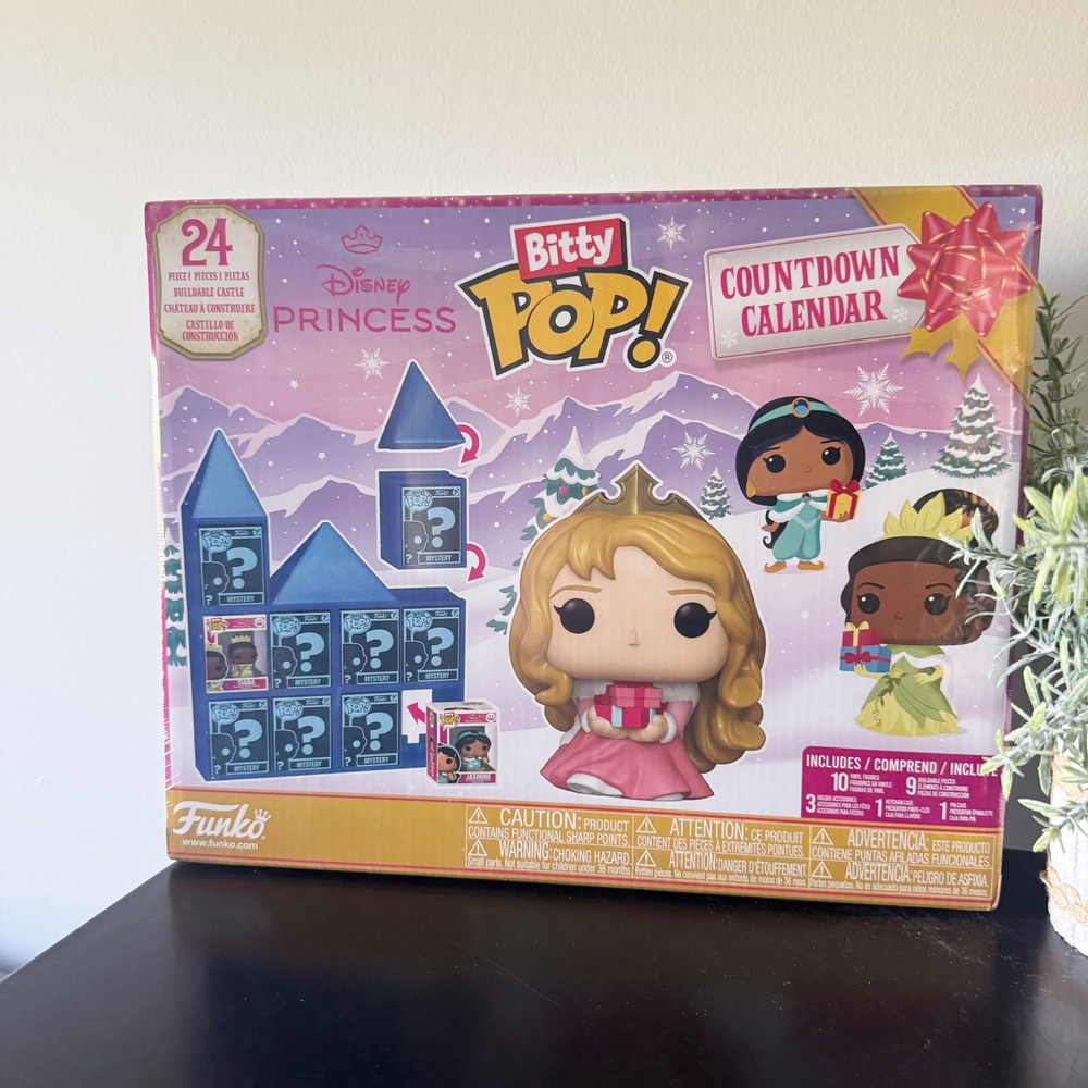 Funko Bitty Pop Disney Princess Countdown Calendar 24 Surprise Advent Set NEW